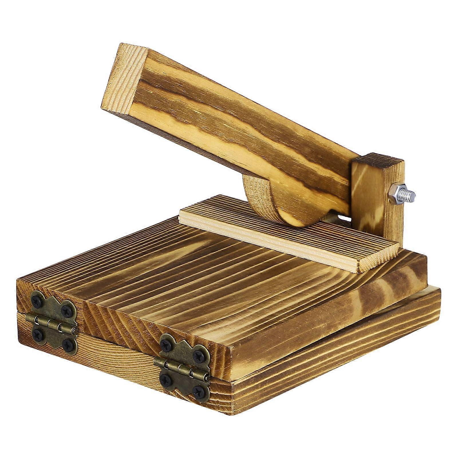 Dumpling Maker with Ergonomic Wooden Handle for Effortless Dough Pressing and Versatile Cooking Use