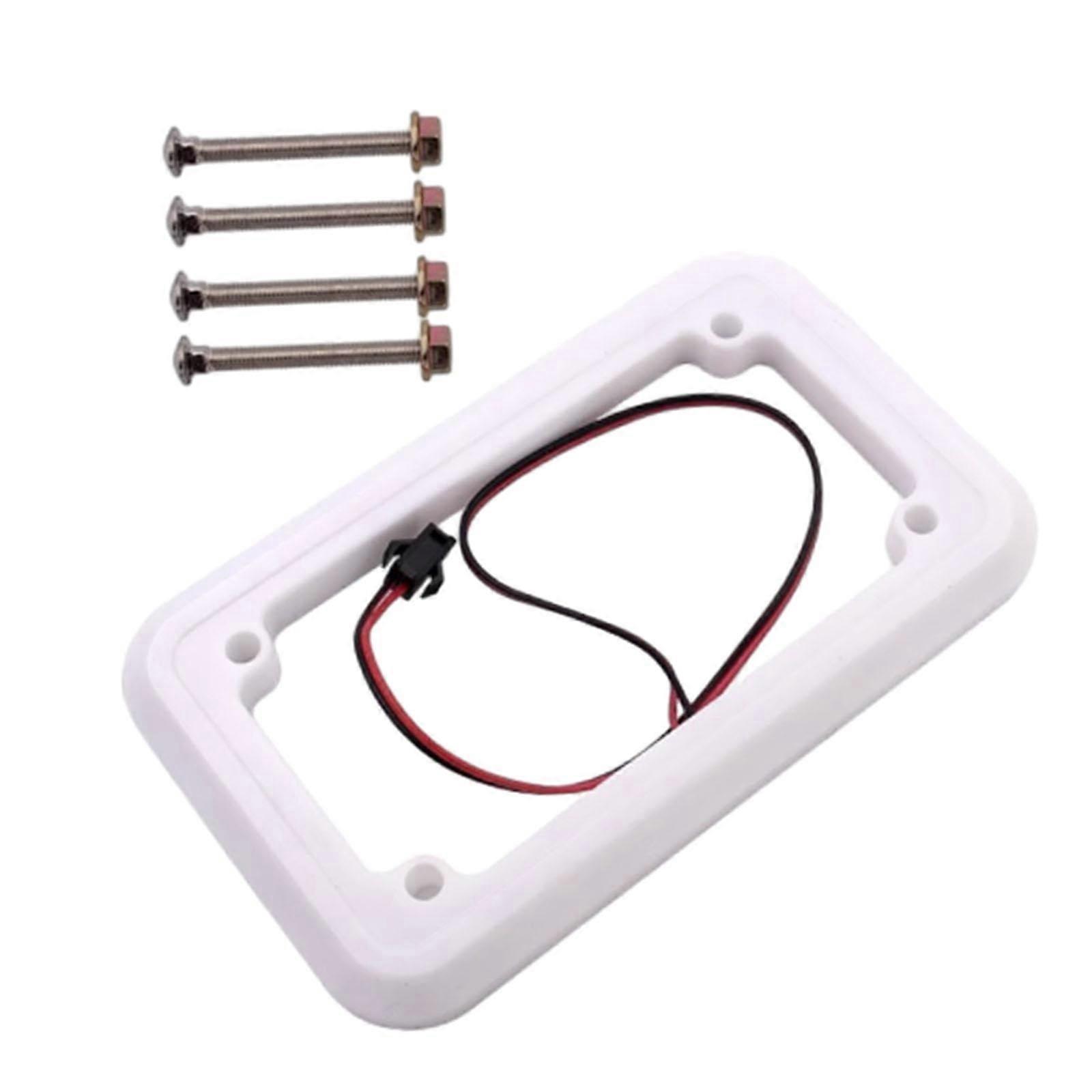 LED Coin Acceptor Frame with LED Light for Arcade Crane and Vending Machines, Durable White Panel