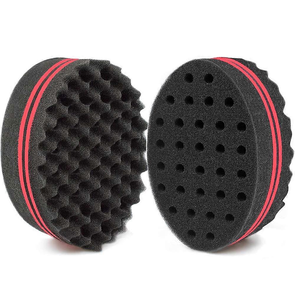 Twist Hair Sponge 2 Pack for Dreadlocks and Afro Curls, 32Hole Precision, Fast Styling