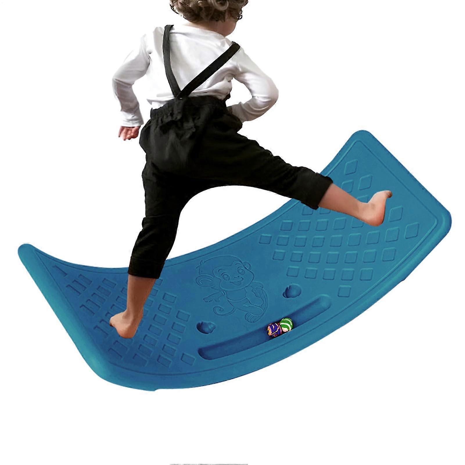 Balance Board for Kids Exercise with AntiSlip Surface,  Load Capacity, Waterproof Blue