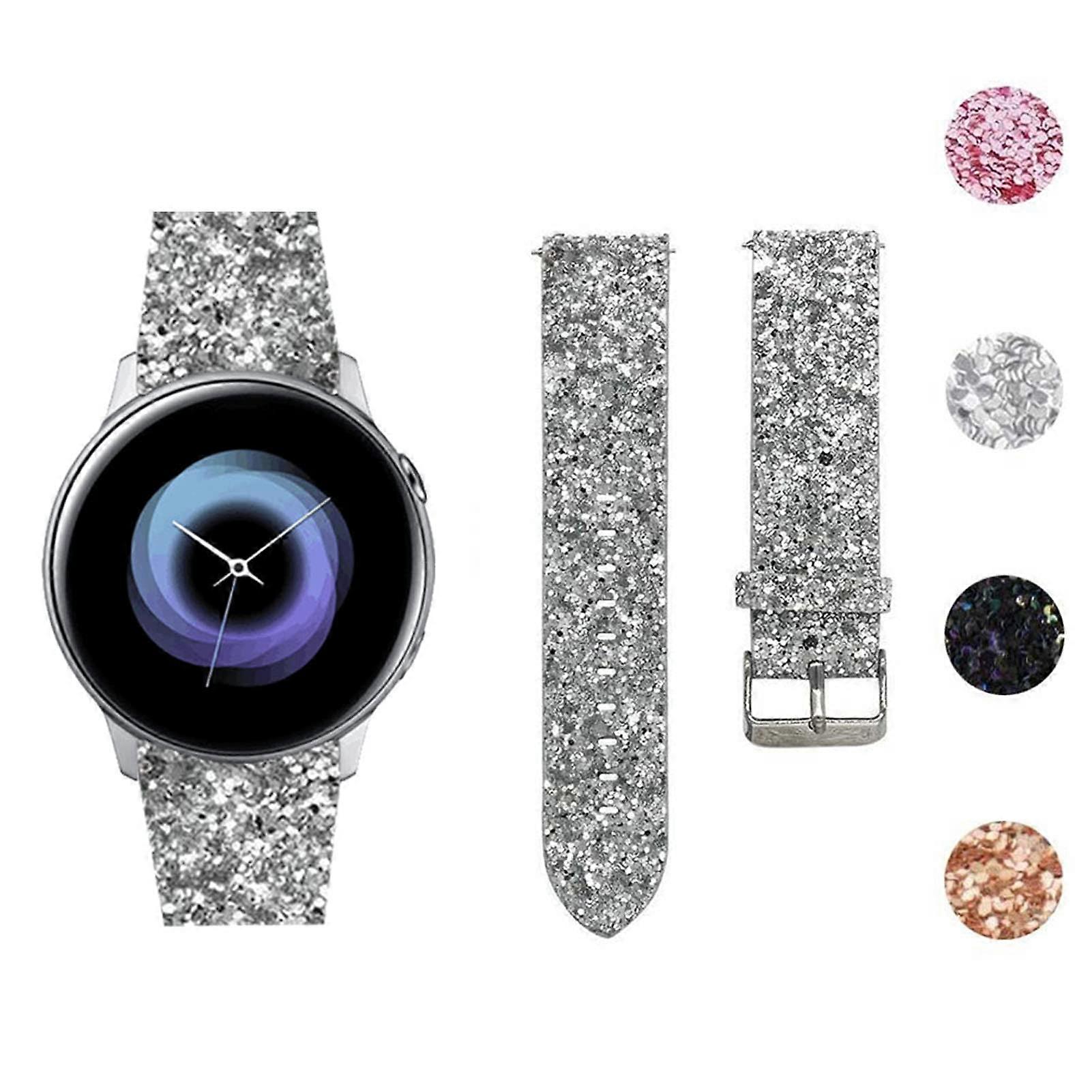 Slim  Leather Strap 42mm for Galaxy Watch 3 41mm Active 2 Gear S2