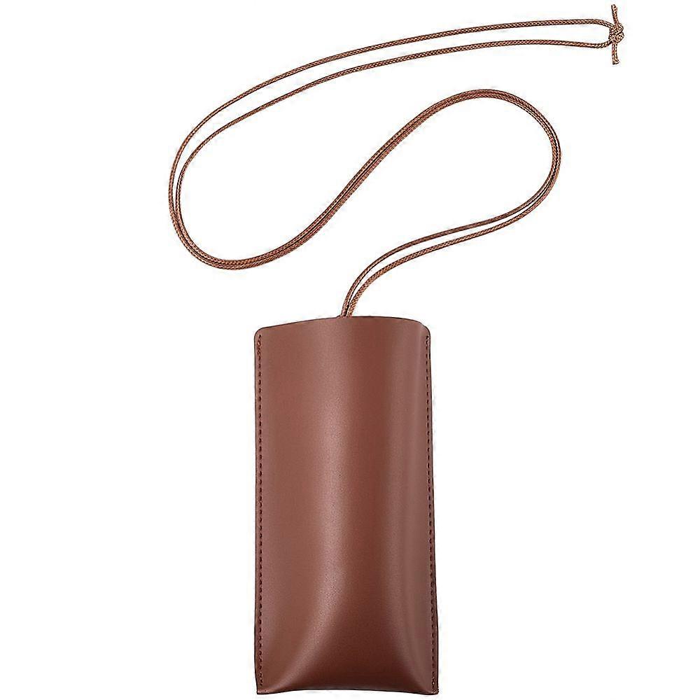 PU Leather Glasses Storage Bags Sunglasses Case Rectangle Sienna 800mm