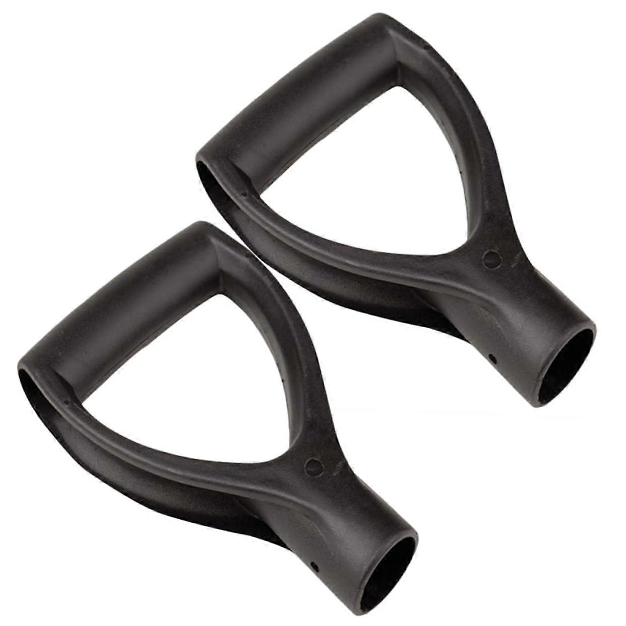 2pcs Plastic D Grip Shovel Handle Replacement for Garden Spade Snow and Camping Tools