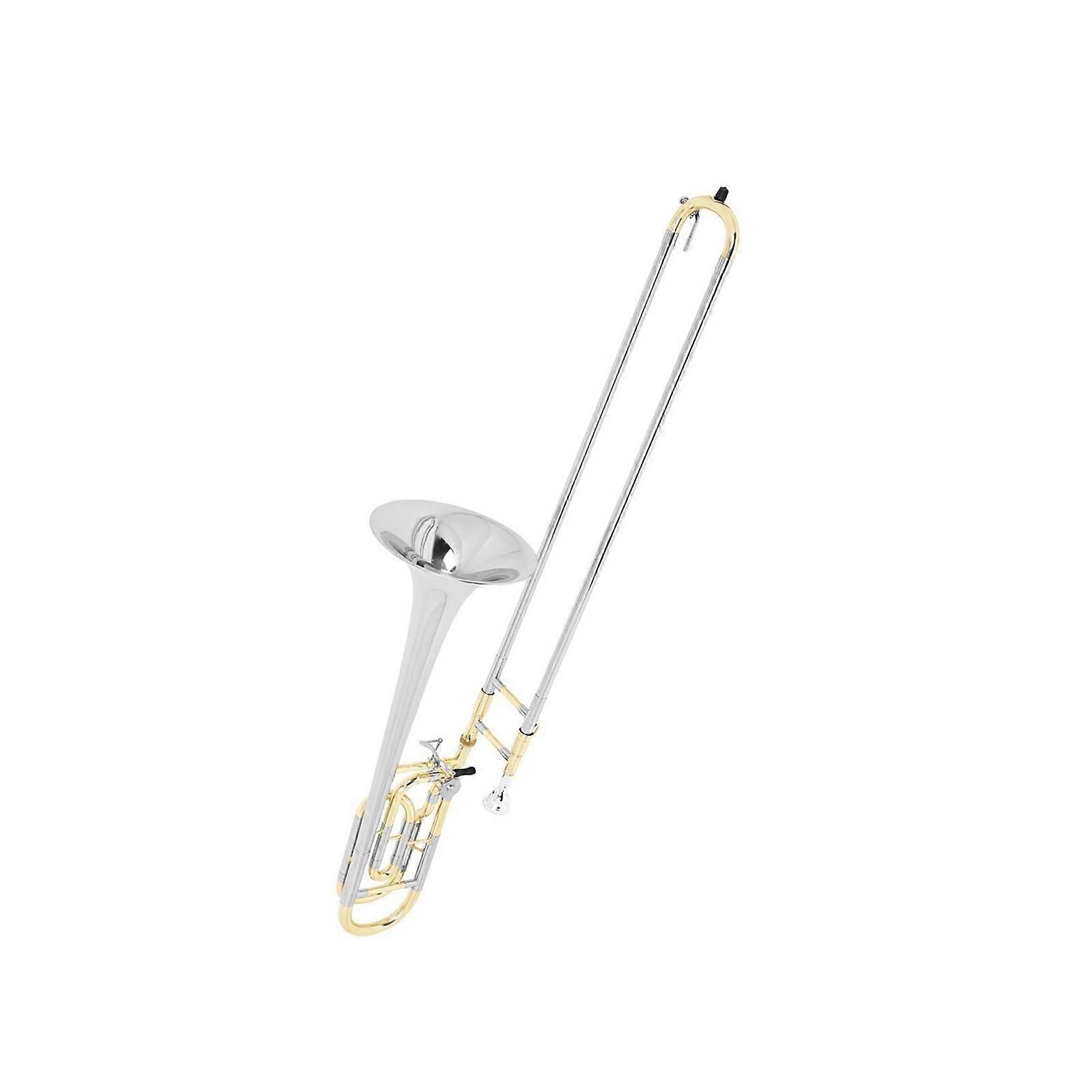 Bb Trombone for Beginners Gold and Silver Easy Play Design Clear Tone Durable Construction