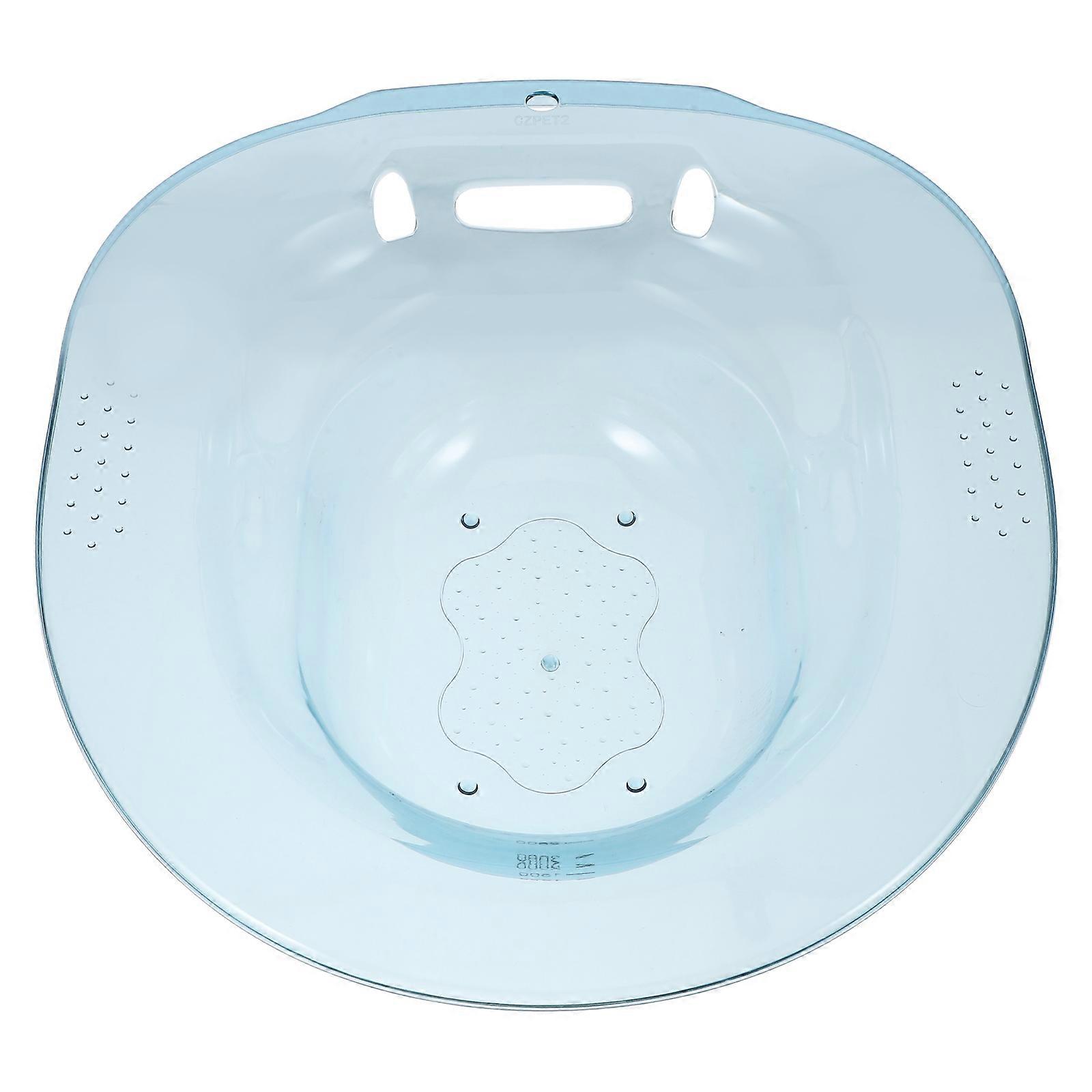 Sitz Bath Soak Plastic Basin for Postpartum Care Home Use Blue