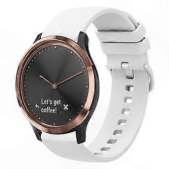20mm Solid Color Soft Silicone Watch Band for Garmin move HR Sport