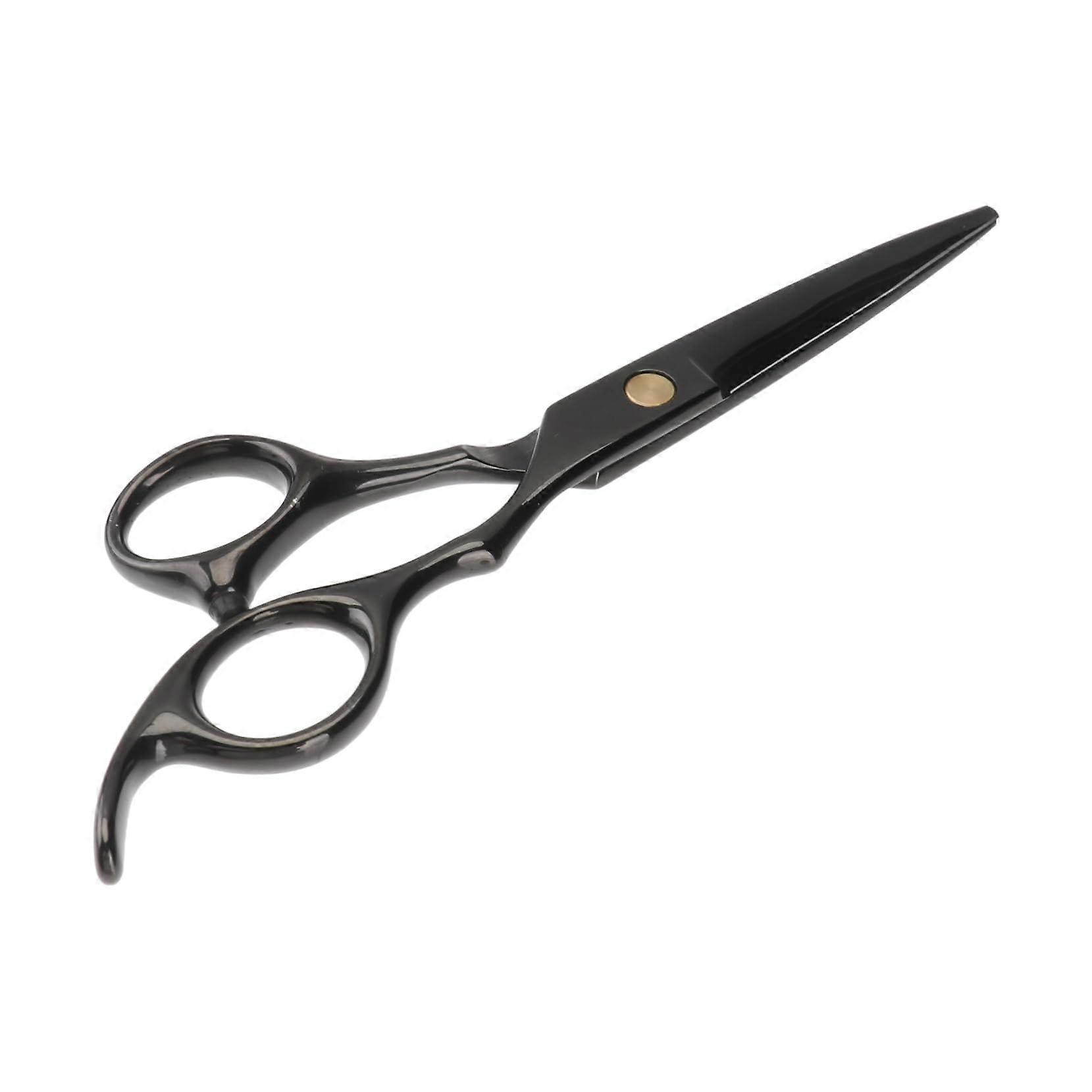 Tesoura de corte de cabelo profissional de 6 polegadas com lâminas de precisão e cabo ergonômico antiderrapante.