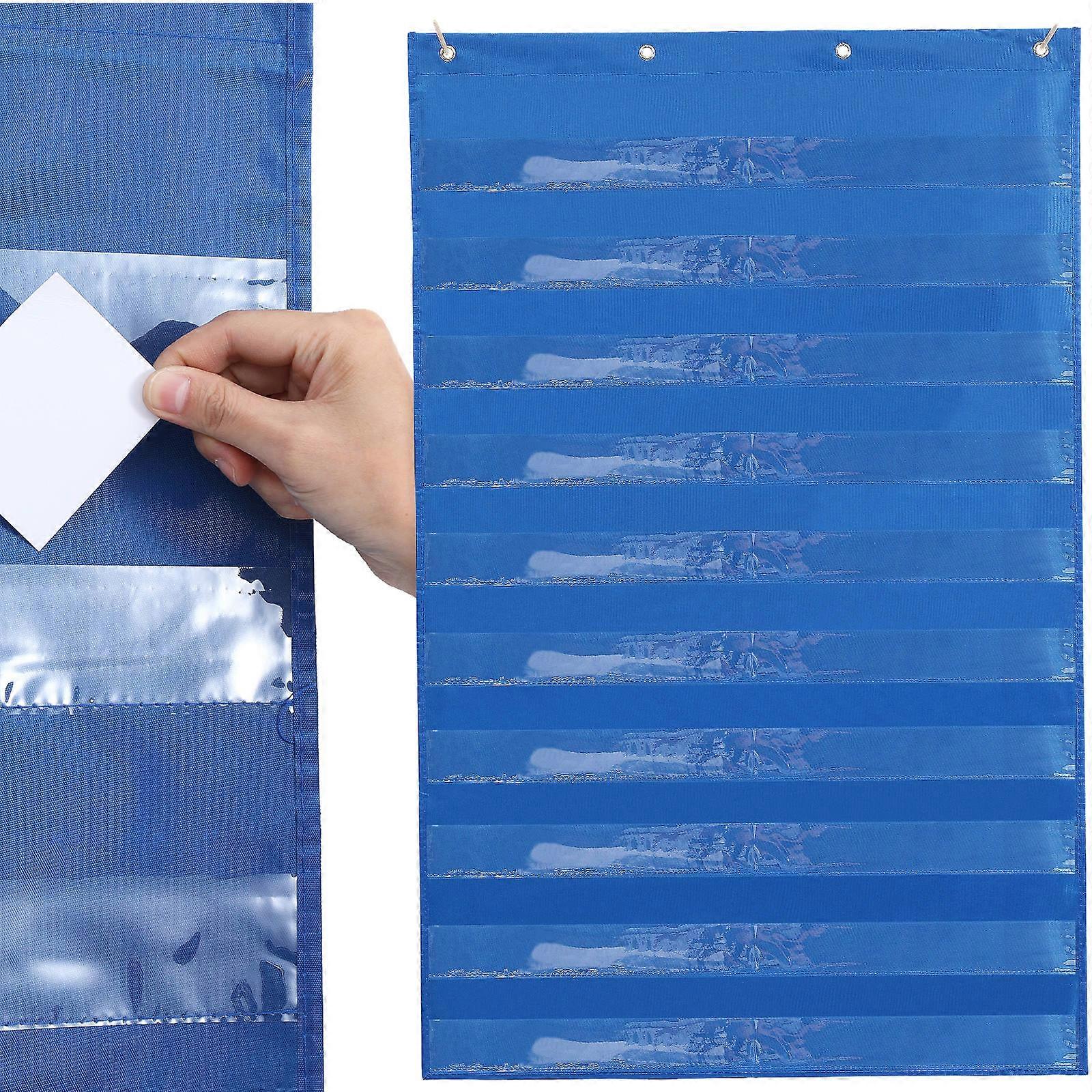 Wall Pocket Chart 7Pcs Transparent Pocket Charts for Hanging Storage