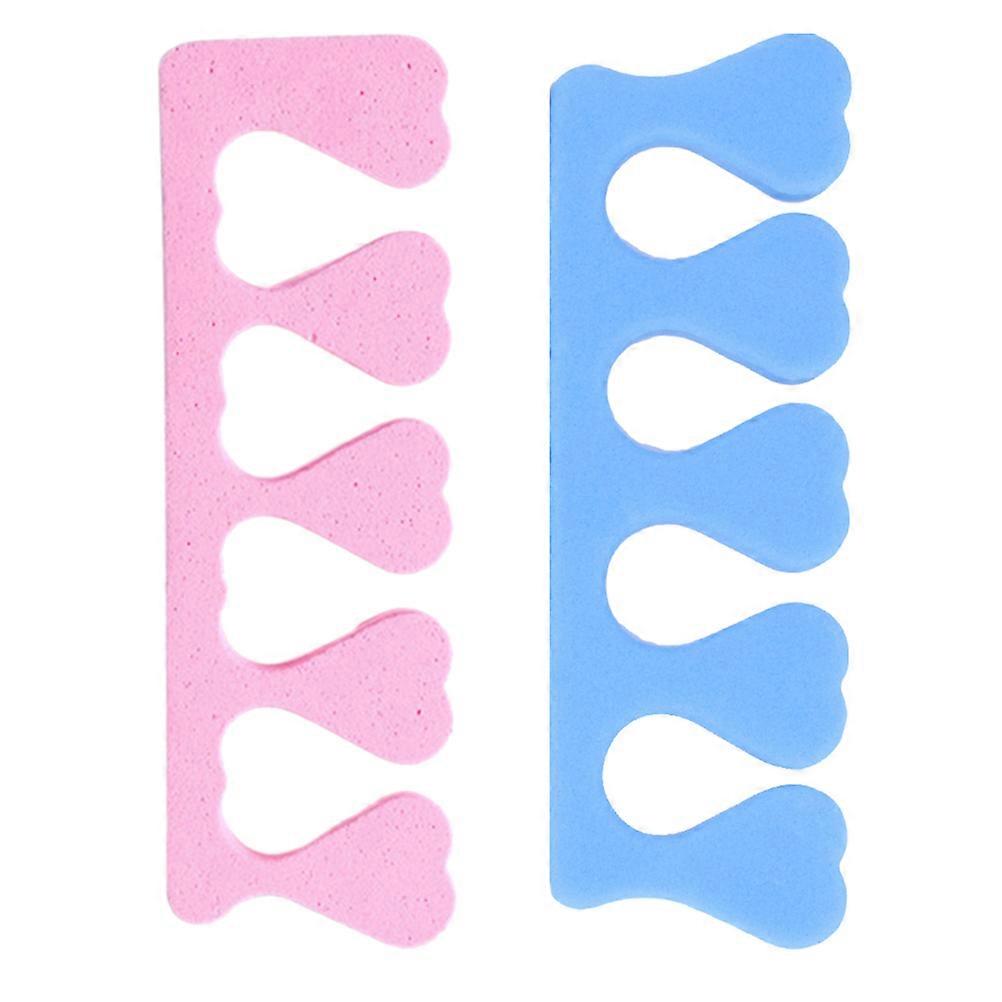 Nail Toe Separator Sponge for Nail Art Use 2Pcs Comfortable Pedicure Tools
