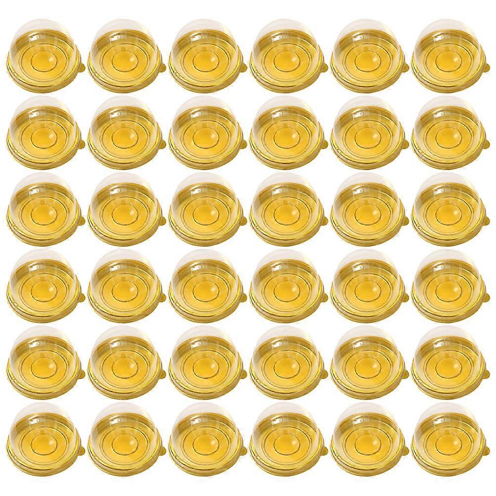 Golden Moon Cake Boxes for Cake 50Pcs Mini Packaging Containers