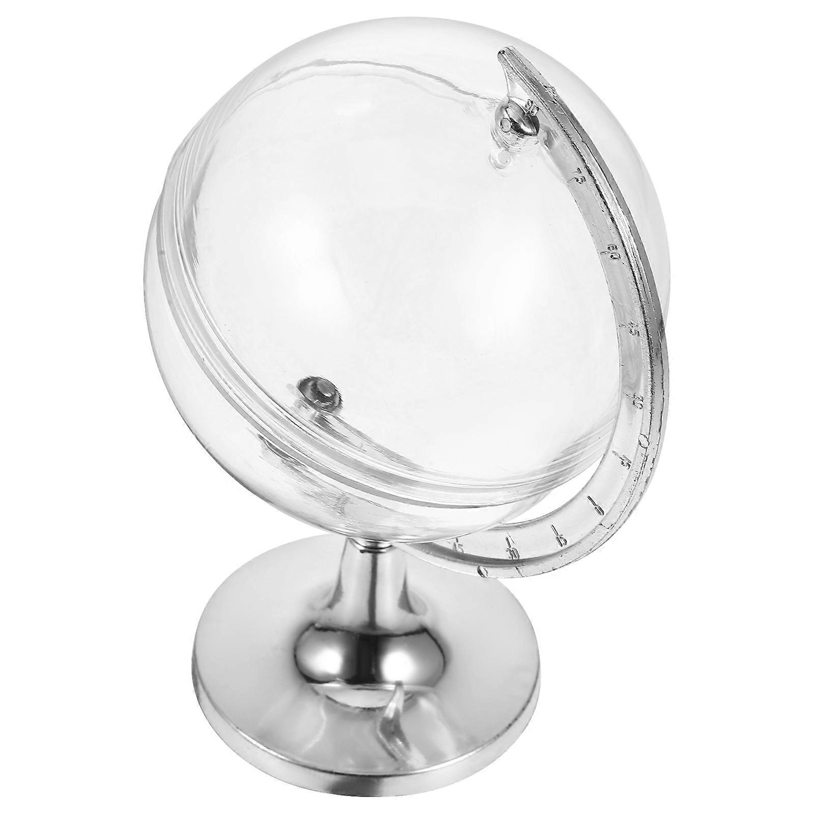 Sugar Candy Globe Candy Box for Storage 10Pcs Silver Plastic Cases