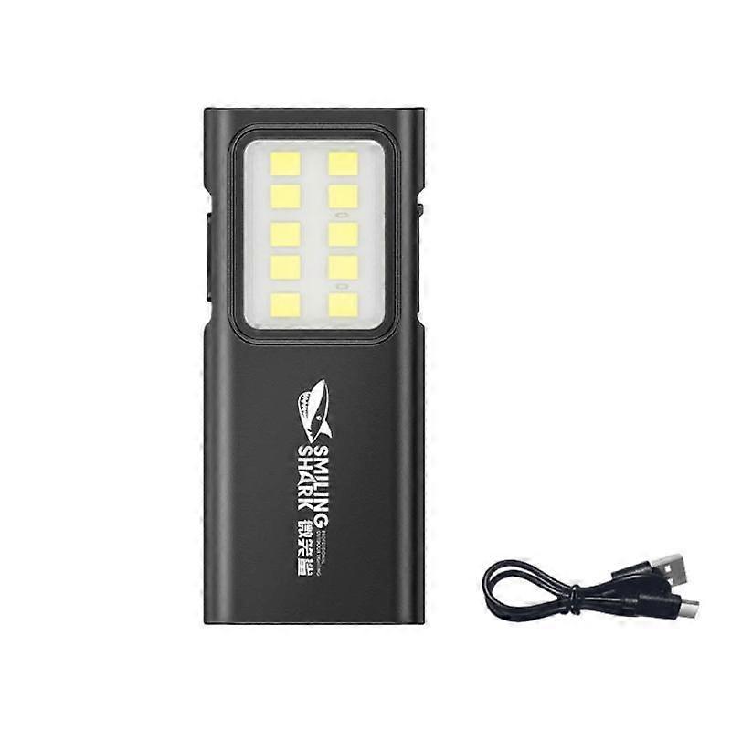 SMILING SHARK TIP-065 Multi-Functional Mini COB Flood Work Light 4-Gear Dimmable Portable Lamp