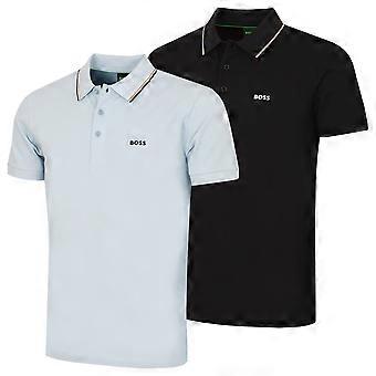 Hugo Boss Herre 2026 Birdie Paule Fugttransporterende Golfpoloshirt
