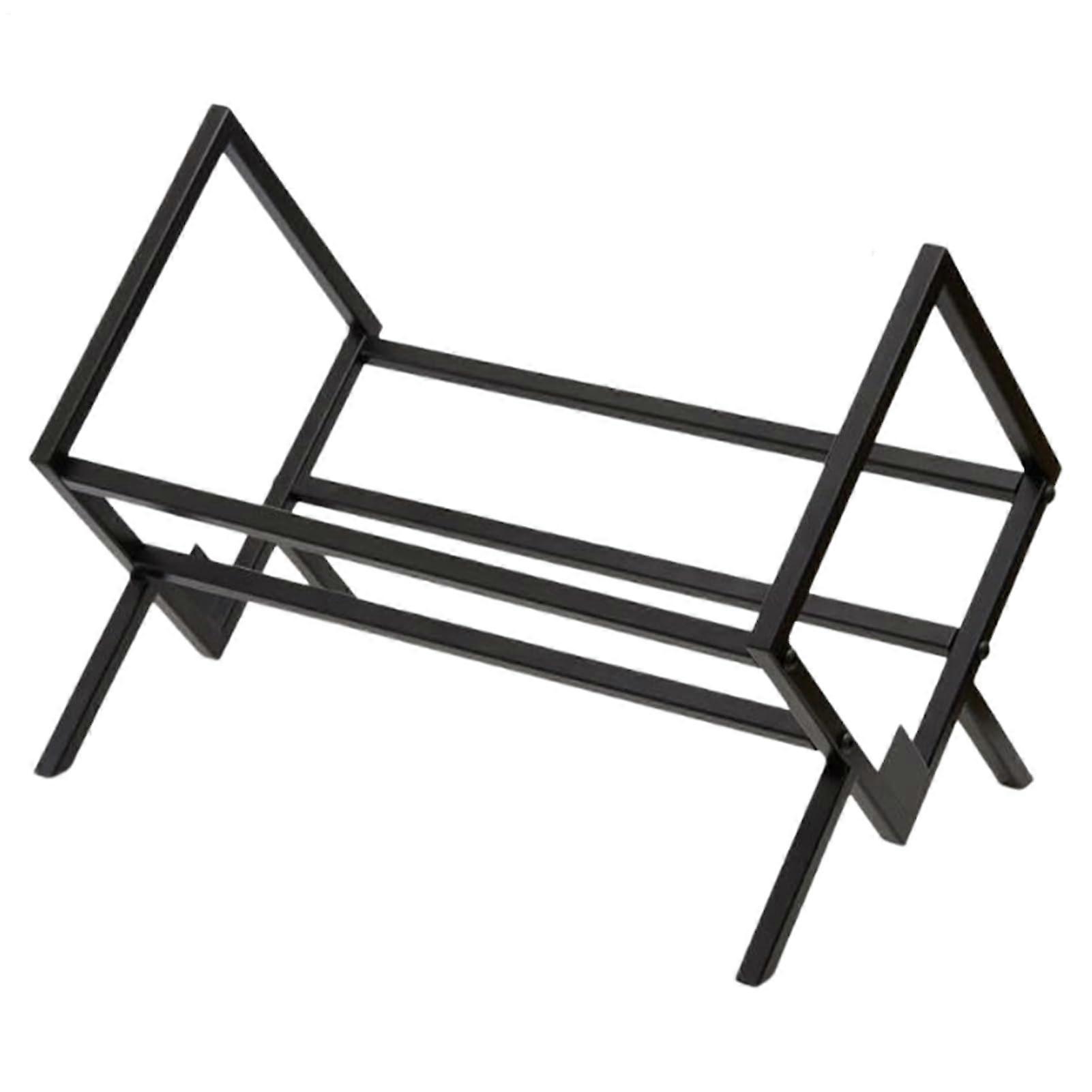 Vinyl Record Holder with Tilted Leg Design, Space Saving Desktop LP Storage Rack, Quick Assembly