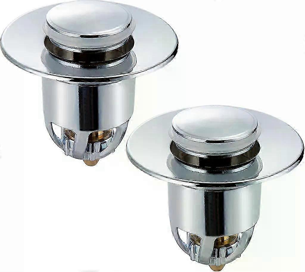 2 pieces pop-up drain valve, sink plug, sink drain, sink without overflow plug