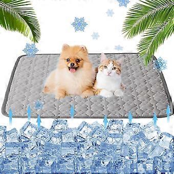 Kühlende Haustiermatte für Hunde und Katzen – selbstkühlendes Pad, tragbar, waschbar, rutschfest, für Zwinger, Sofa, Bett, Boden – Sommerkomfort