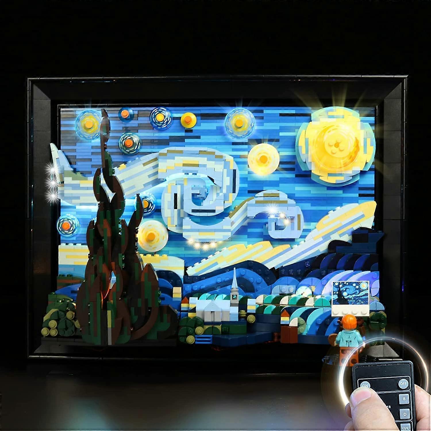 Starry Night Light Kit 21333 with Remote Control and Adjustable LED Effects for Display