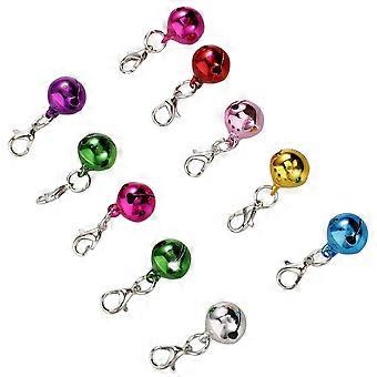Pet Collar Bell Metal Cat Dog Collar Bells for Accessories 10Pcs