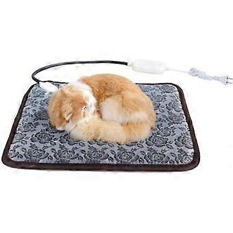 110V Electric Pet Blanket for Cats and Dogs, Waterproof Single Seat Cushion, Adjustable Temperature, Electric Heating Plate, 45x45cm