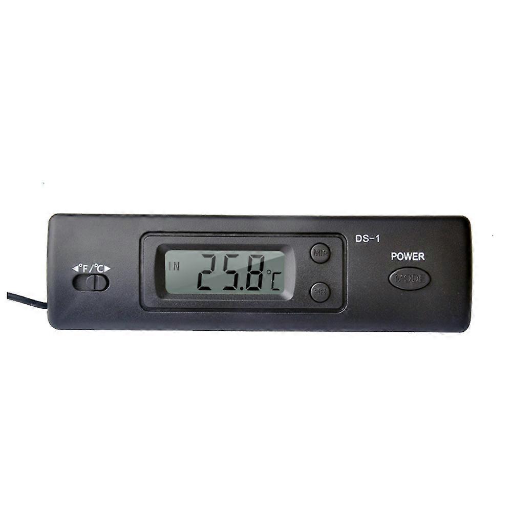 Mini Thermometer Electronic Digital Thermometer Indoor Outdoor Multi-Function Thermometer Time Temperature Display with Probe