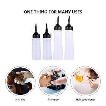 Hair Coloring Bottle Storage Container for Salon 4Pcs Durable Plastic