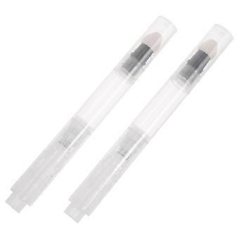 Portable Refillable Lip Gloss Applicator Pen for Press-Type Blush 2Pcs Makeup
