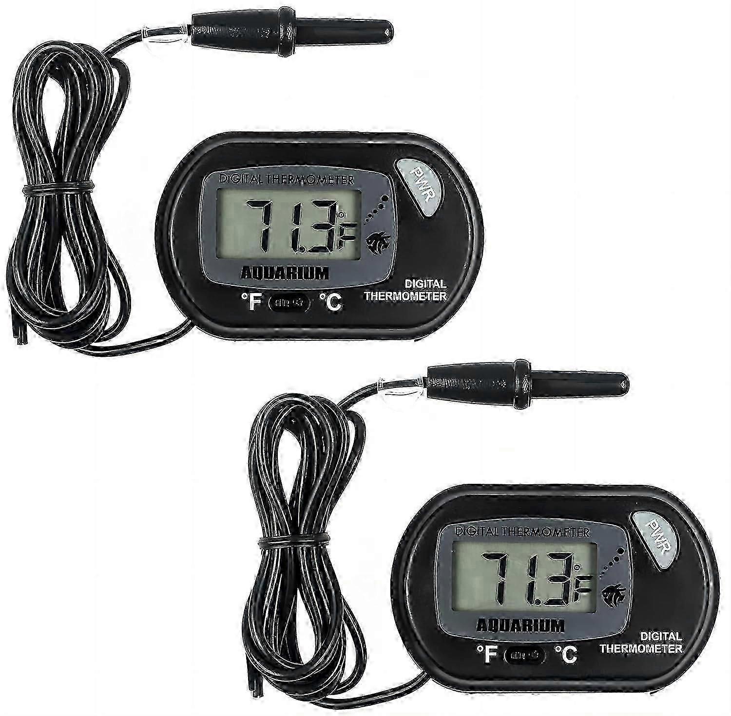 Digitales Aquarienthermometer, 2 Stück, frei schaltbar