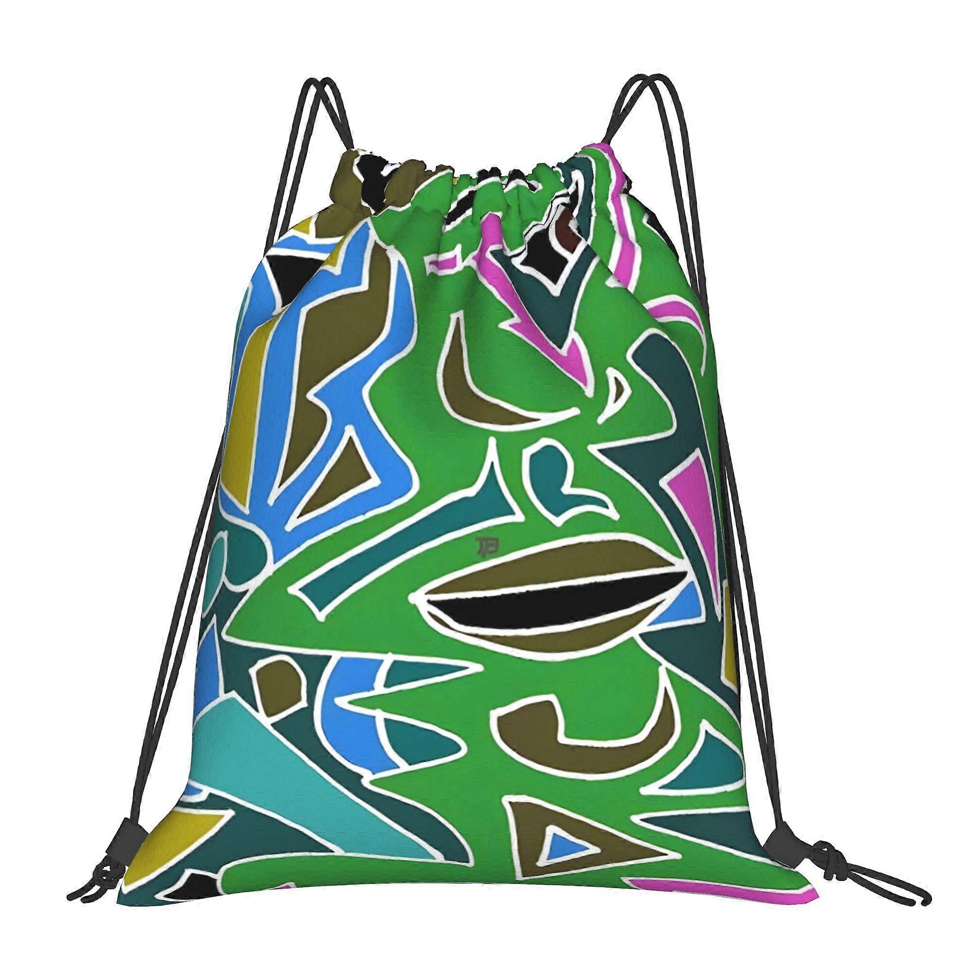 1pc Con Fusion Inversi Drawstring Backpack-Cqazw