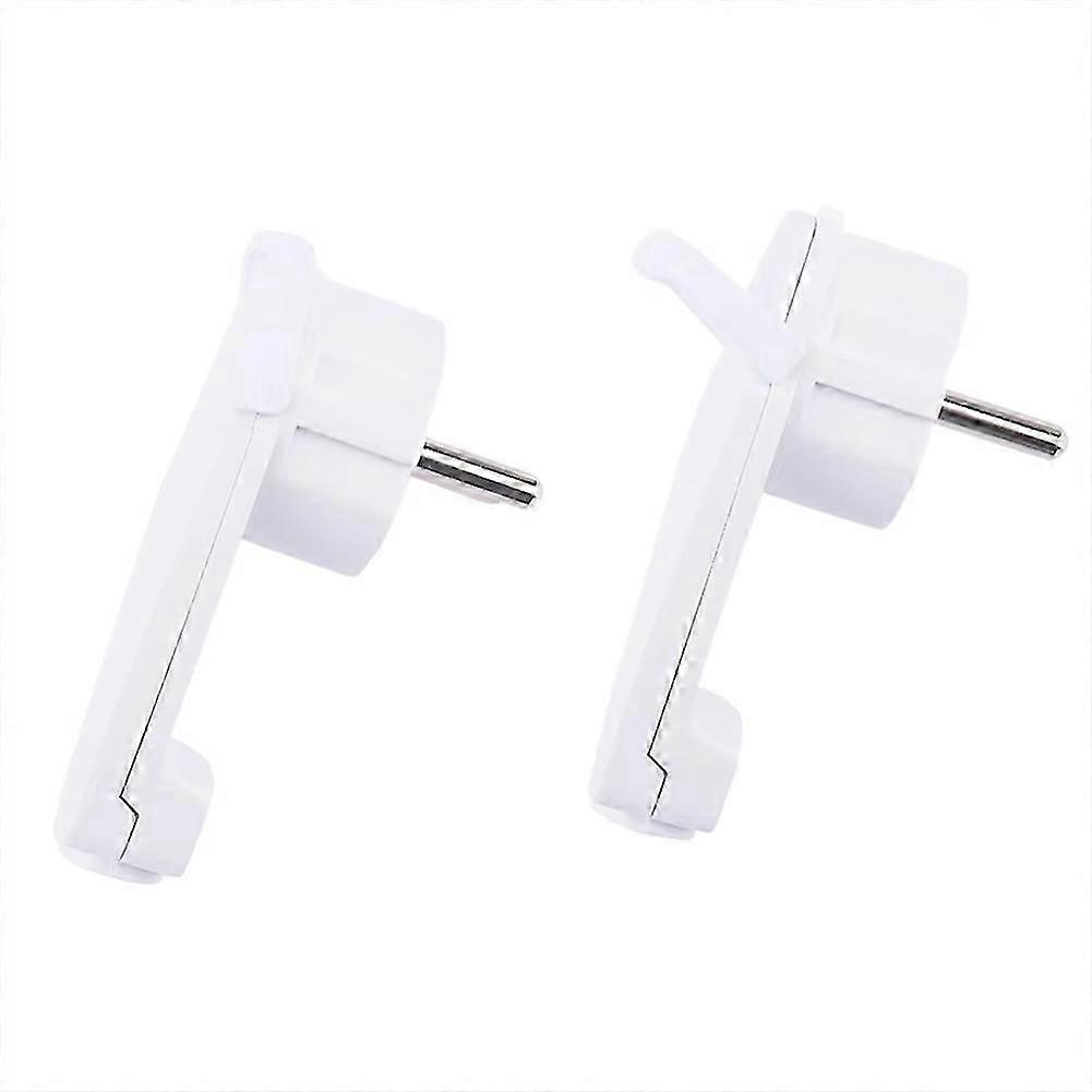 2pcs White Schuko Angled Plug Flat Schuko Flat Plug 250 V (16 A) Schuko Plug Flat Eu Plug JH3