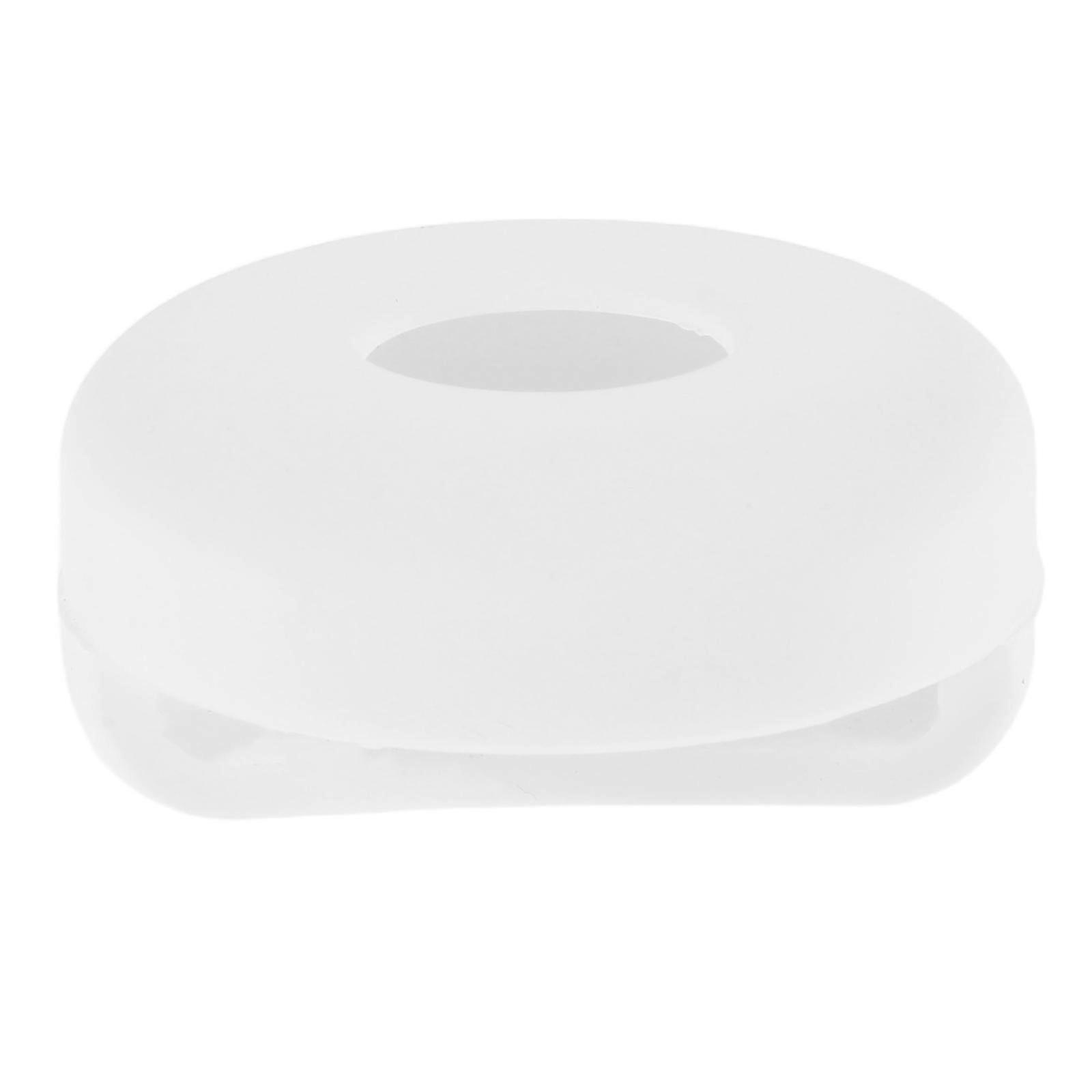 Silicone Pet Collar Protector | Shockproof Waterproof Cover Easy Install White