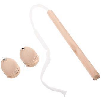 Children Gyro Toys Wood Traditional Rotating Tops 1Set for Playing AW