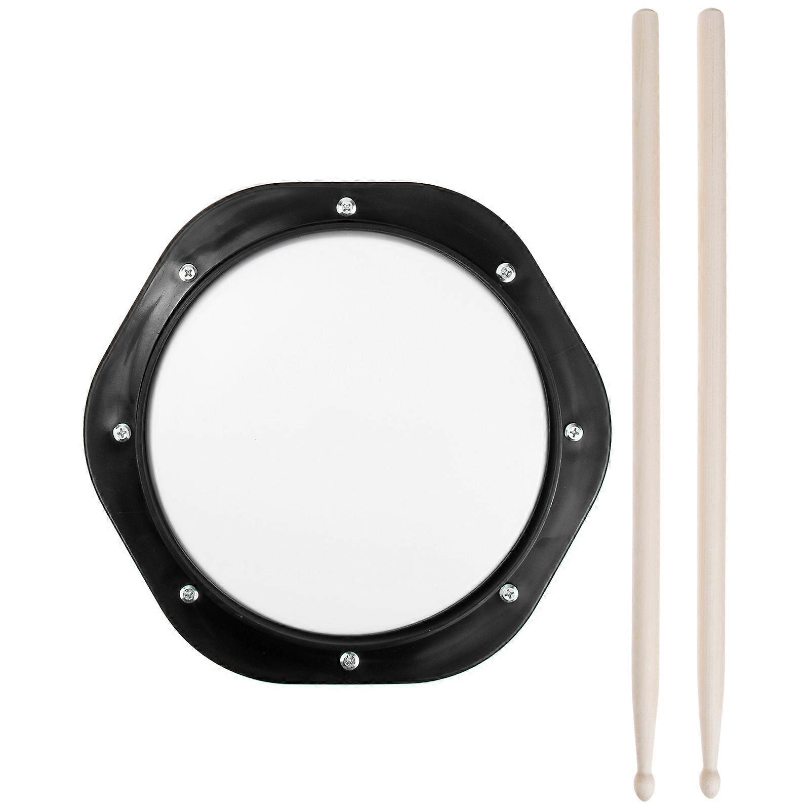 1 Set Premium Dumb Drum Practice Mat Practical Rubber Drum Sticks Storage Bag