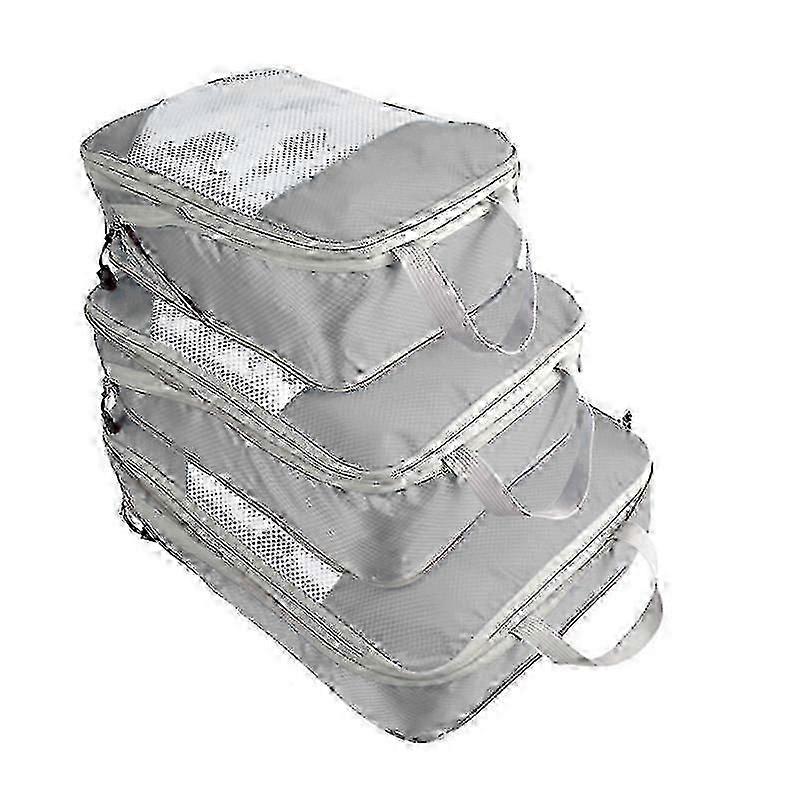 Organization set compatible with suitcases - pack cubes compatible with suitcase gray