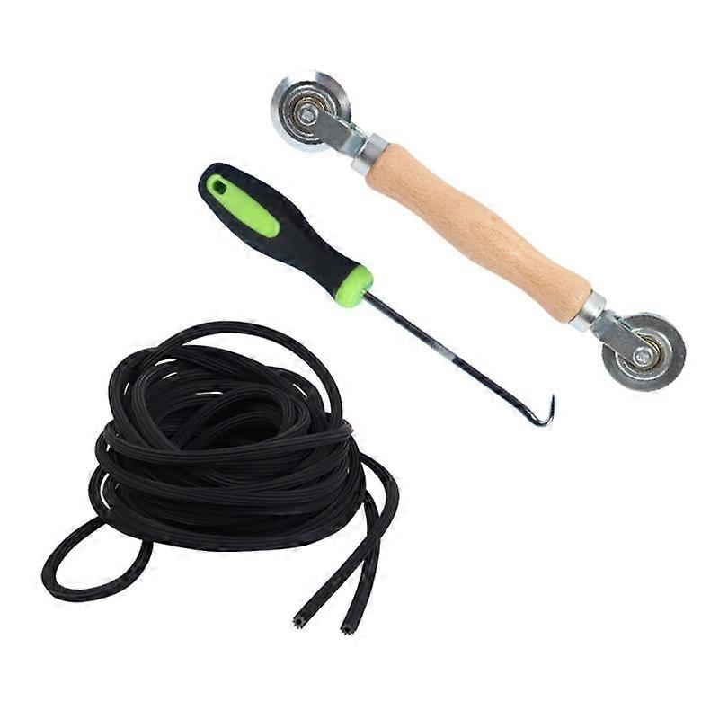 Window Mesh Screen Replacement Tool Set Window Screen Repair set with Douable Roller Tool Screen Rolling Tool set