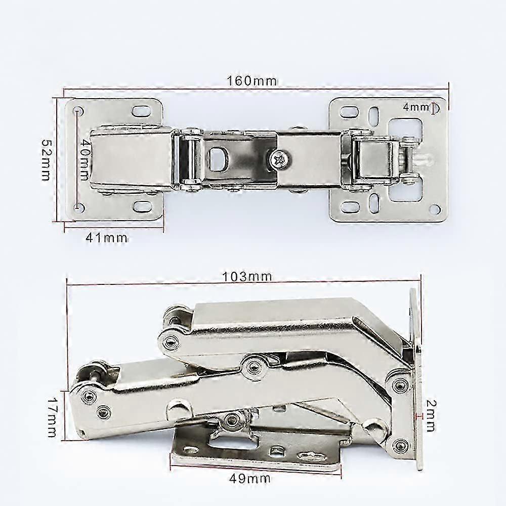 170/175 Frameless Cabinet Hinges - Hidden Hydraulic, Soft Close, Adjustable