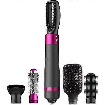 5-in-1 Hair Car Wrap Hairstyler, Rundbürste Haartrockner Heißluftbürste Volumen Haartrockner Bürstenset, Lockenstab mit Haartrockner Locken und gerade
