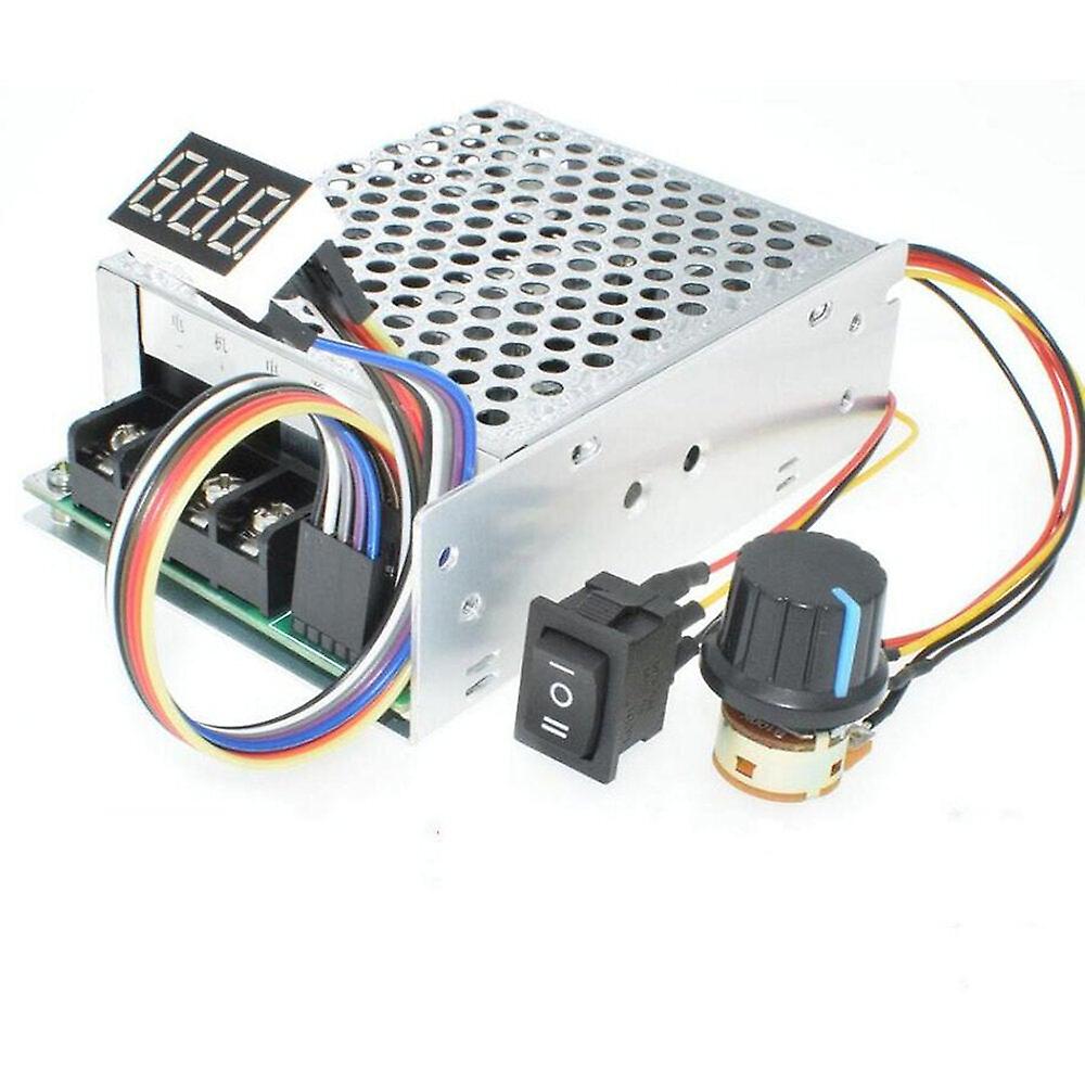 Dc 10-55v 40a Motor Speed Controller Reversible Switch Digital Display 0-100% Adjustable Pwm Motor Speed Controller