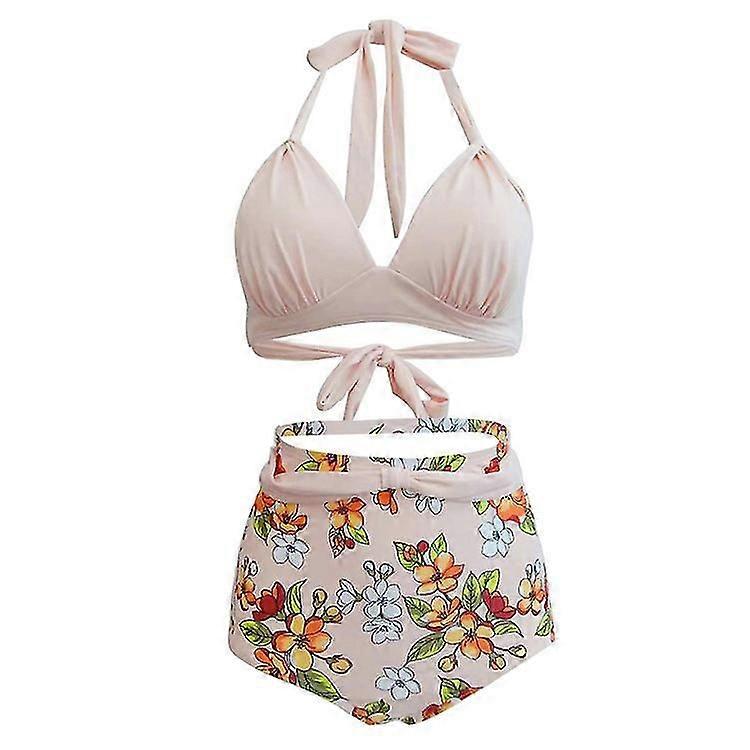 Polka Dot Hoge Taille Badpak Dames Strappy Split Badpak Wit