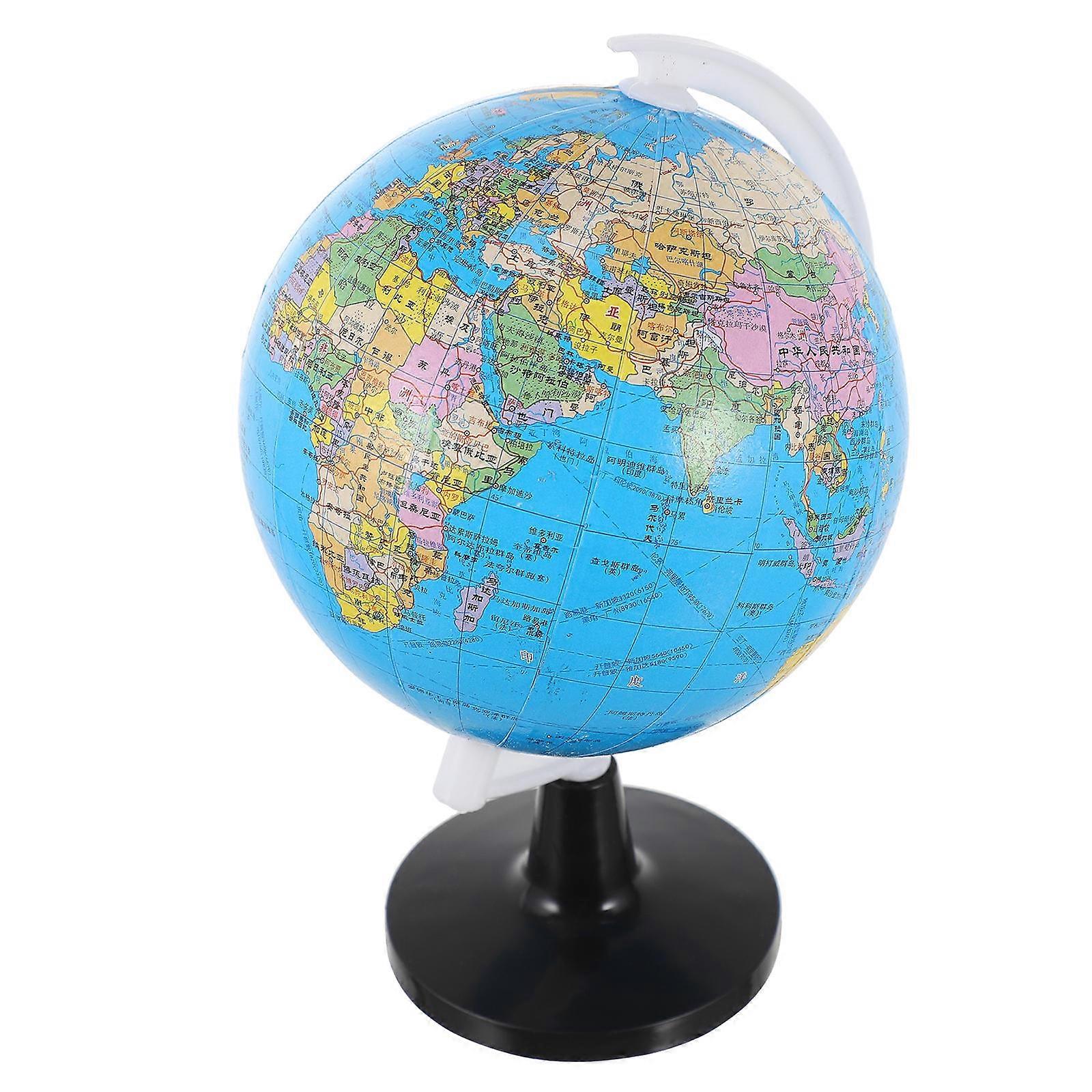 World Globe with Stand Children Learning World Globe Geography Teaching Supply
