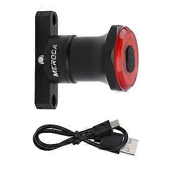 Waterproof Bike Rear Light - Smart LED, USB Charging, Saddle Mount