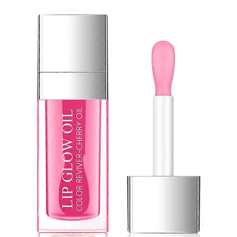 Hydrating Lip Oil with Deep Hydration, Plumping Effect, Moisturizing Raspberry Tint, Easy Application