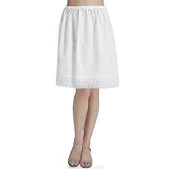 100 % coton sous-jupon demi-slip pour femme avec broderie de dentelle