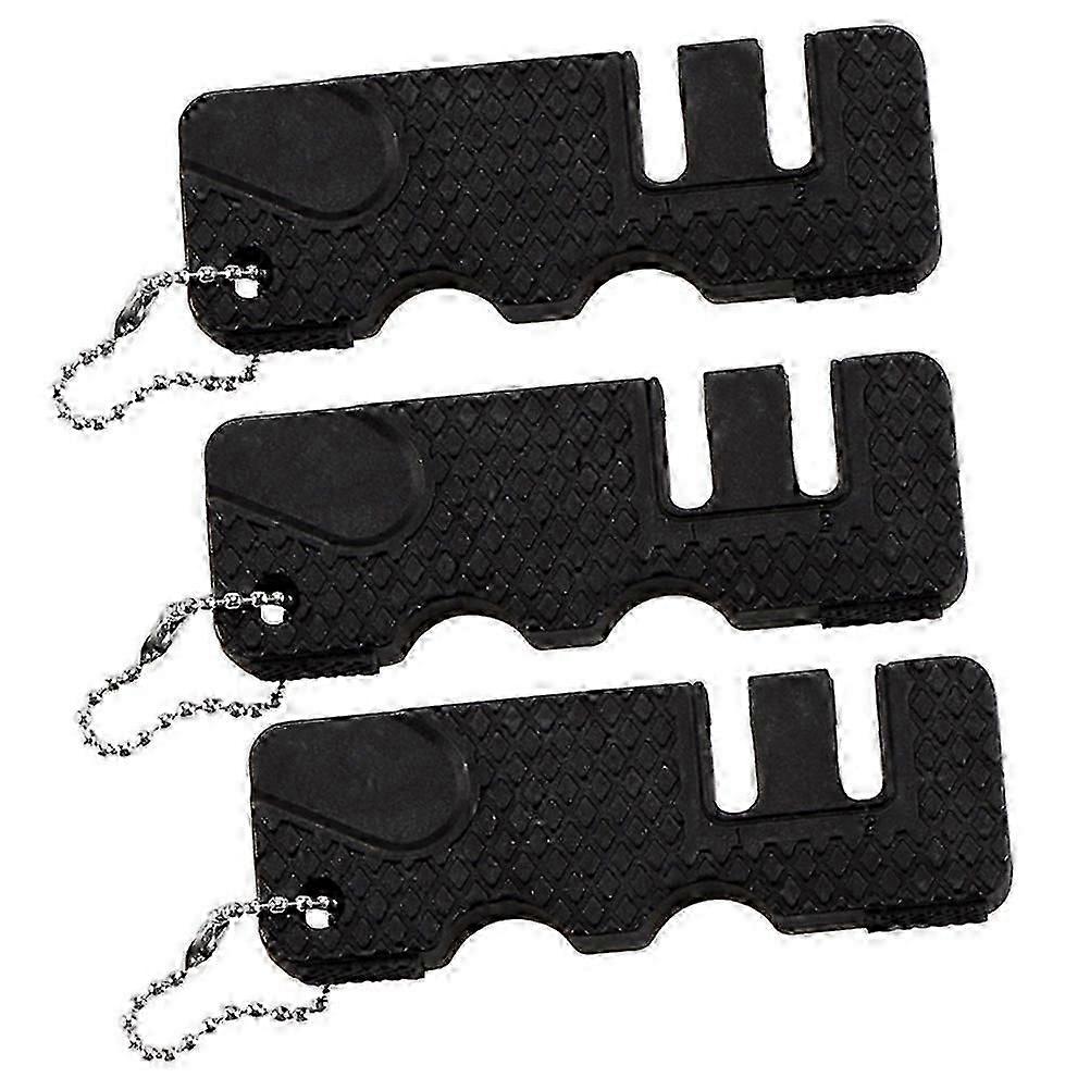 Mini Sharpener Cutter Sharpener for Home Use 3Pcs Black Kitchen Tool