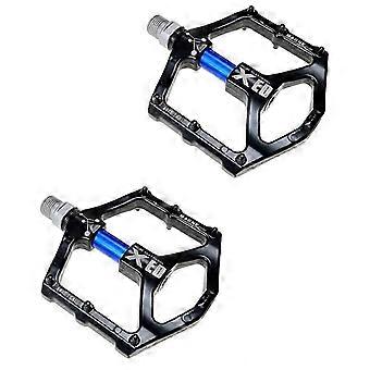 1 Pair Road Mountain Bike Ultralight Flat Pedals Plat Compatible With MTB Bicycle Aluminum Alloy CNC Bearings Pedal