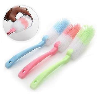 3-piece Long Handle Multi-function Pot Cup Tea Cup Brush Decontamination Insulation Cup Milk Bottle