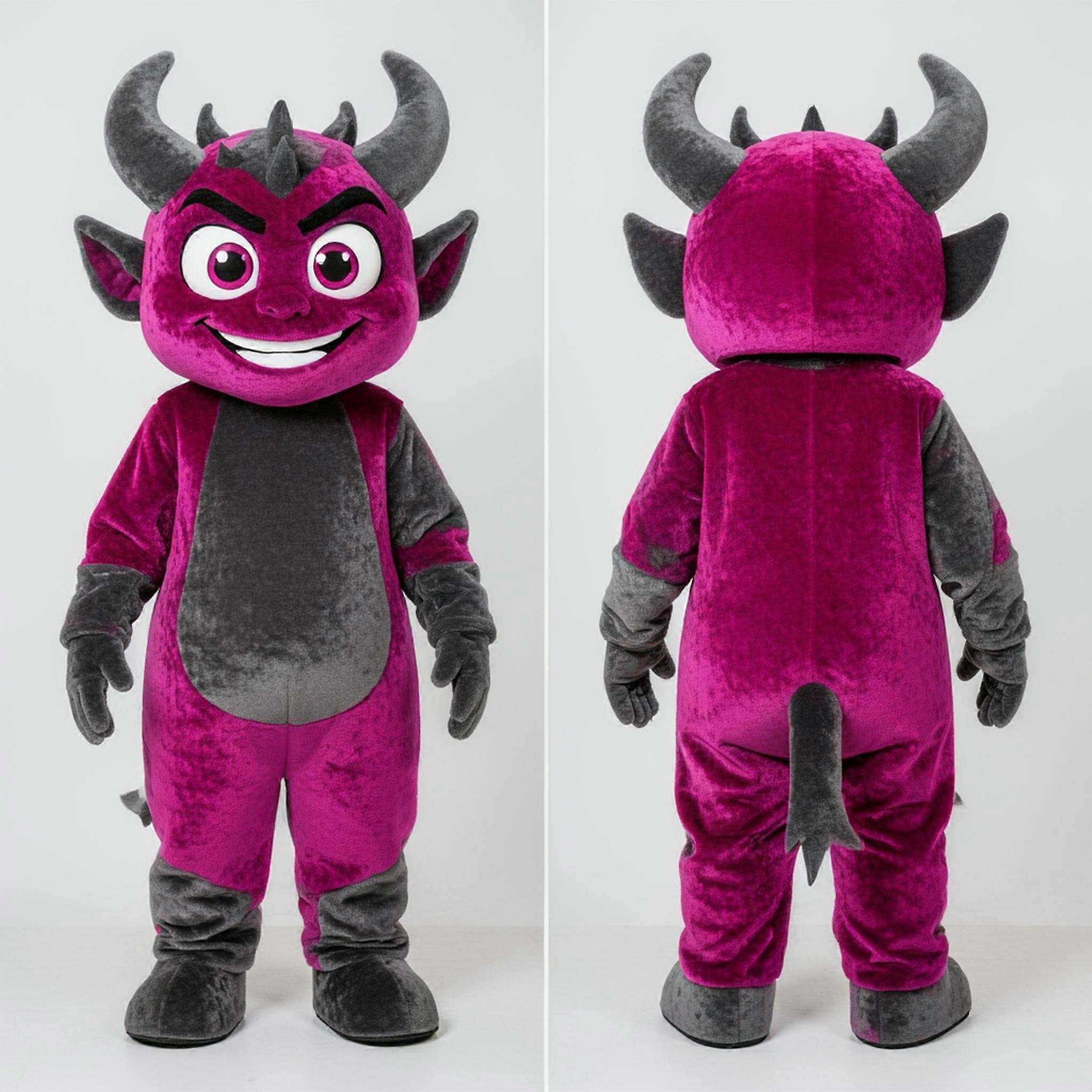 MASTICOT Magenta Charcoal Demon Mascot