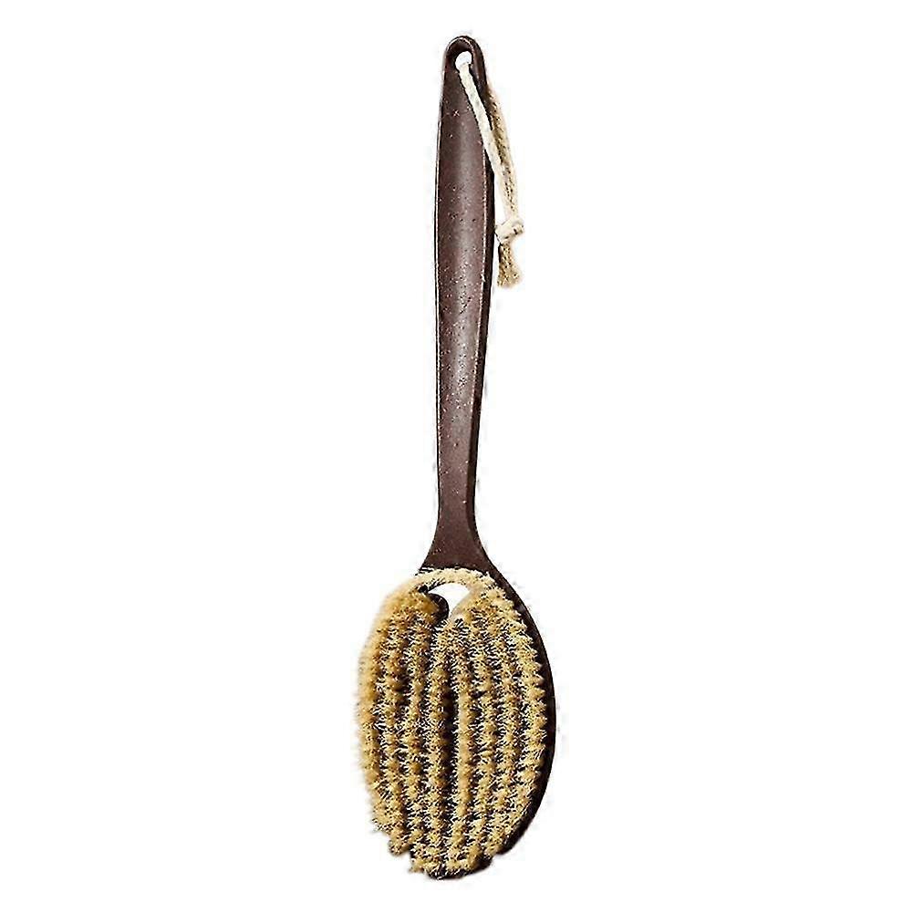 Long Handled Bath Brush With Coconut Bristles