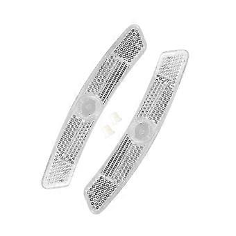 1 Set Bike Spoke Reflector Double Reflective High Brightness Snap Fastening 170 Degrees Reflection 26-27
