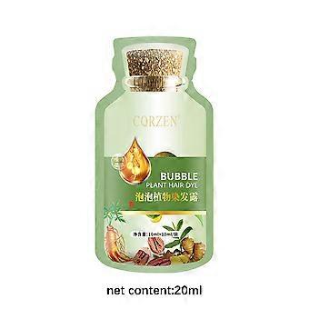 Shampoing colorant pour cheveux, teinture végétale naturelle à bulles, couleur longue durée, pratique et efficace, 20 ml, 1 unité