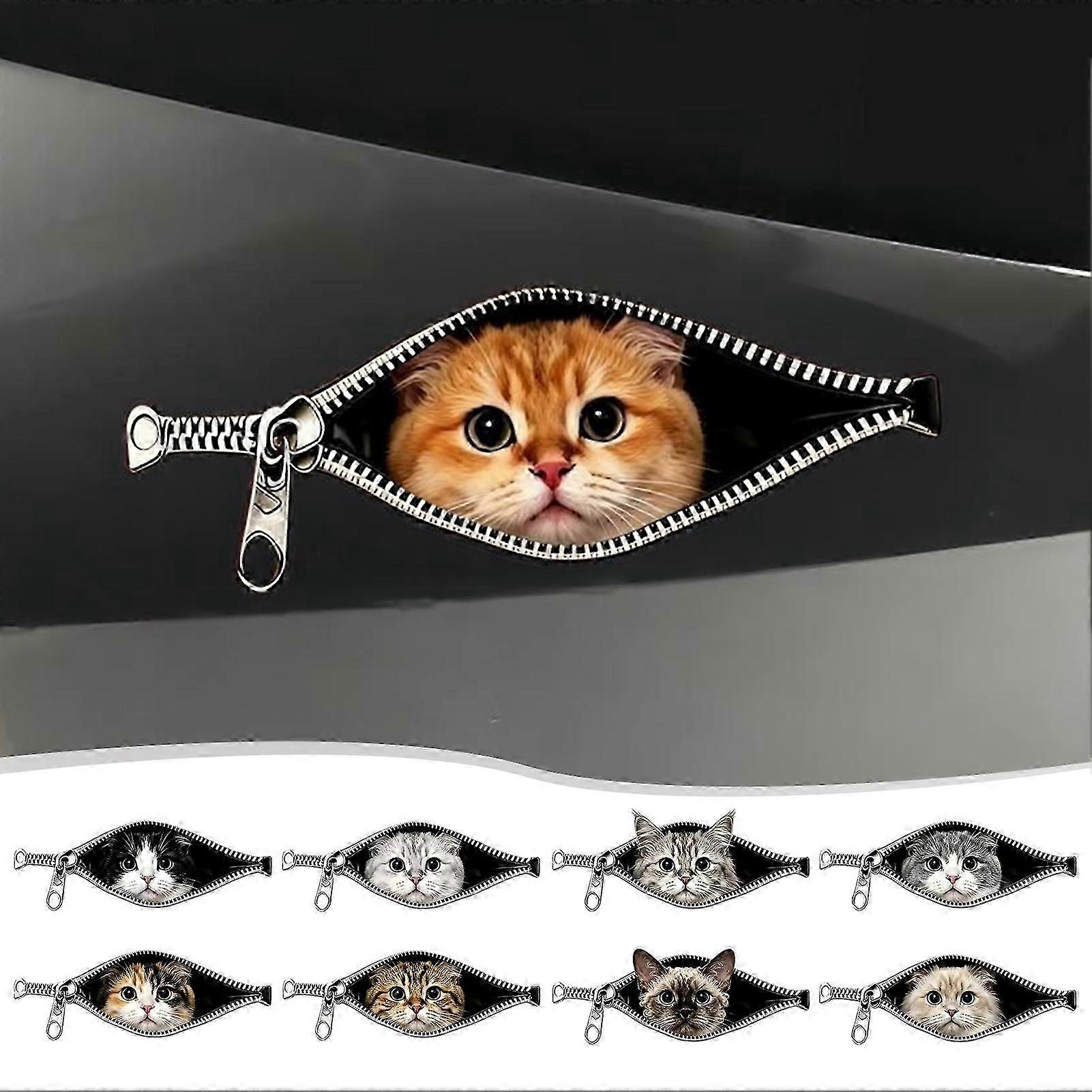 Creative Zipper Scratch Cover Sticker